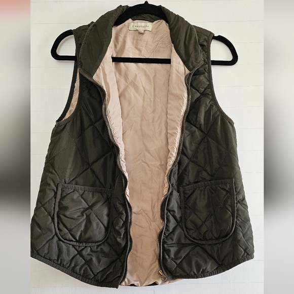 41 Hawthorne quited green vest with zipper  size Medium - Picture 4 of 5
